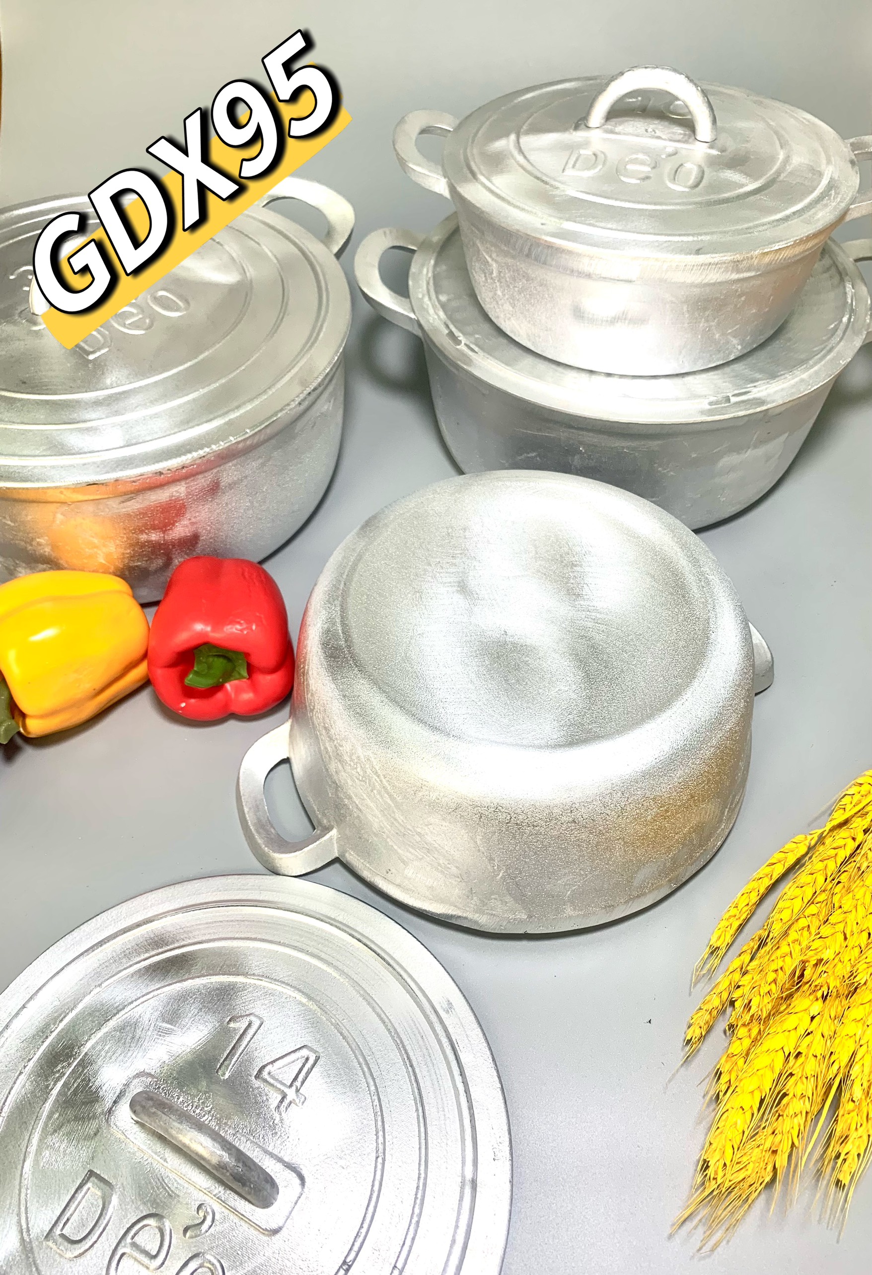 Nồi gang đúc 24cm siêu dầy siêu bóng