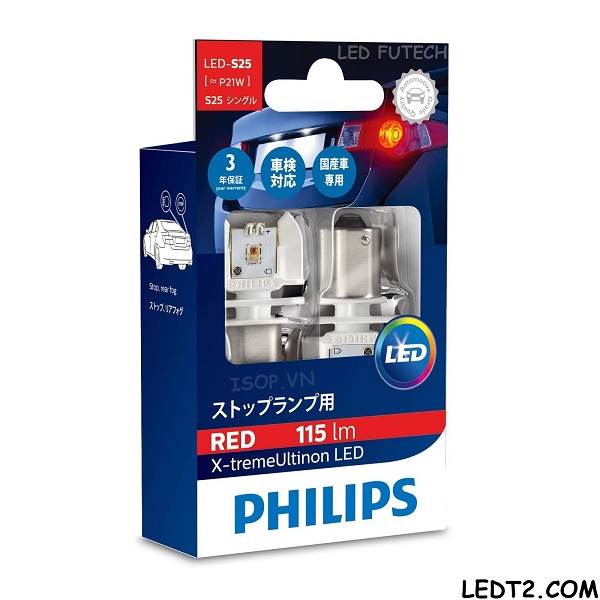 [LEDT2 ISOP] Đèn Led tín hiệu Philips Xtreme Ultinon [Bản cao cấp] [Số lượng: 1 cặp]