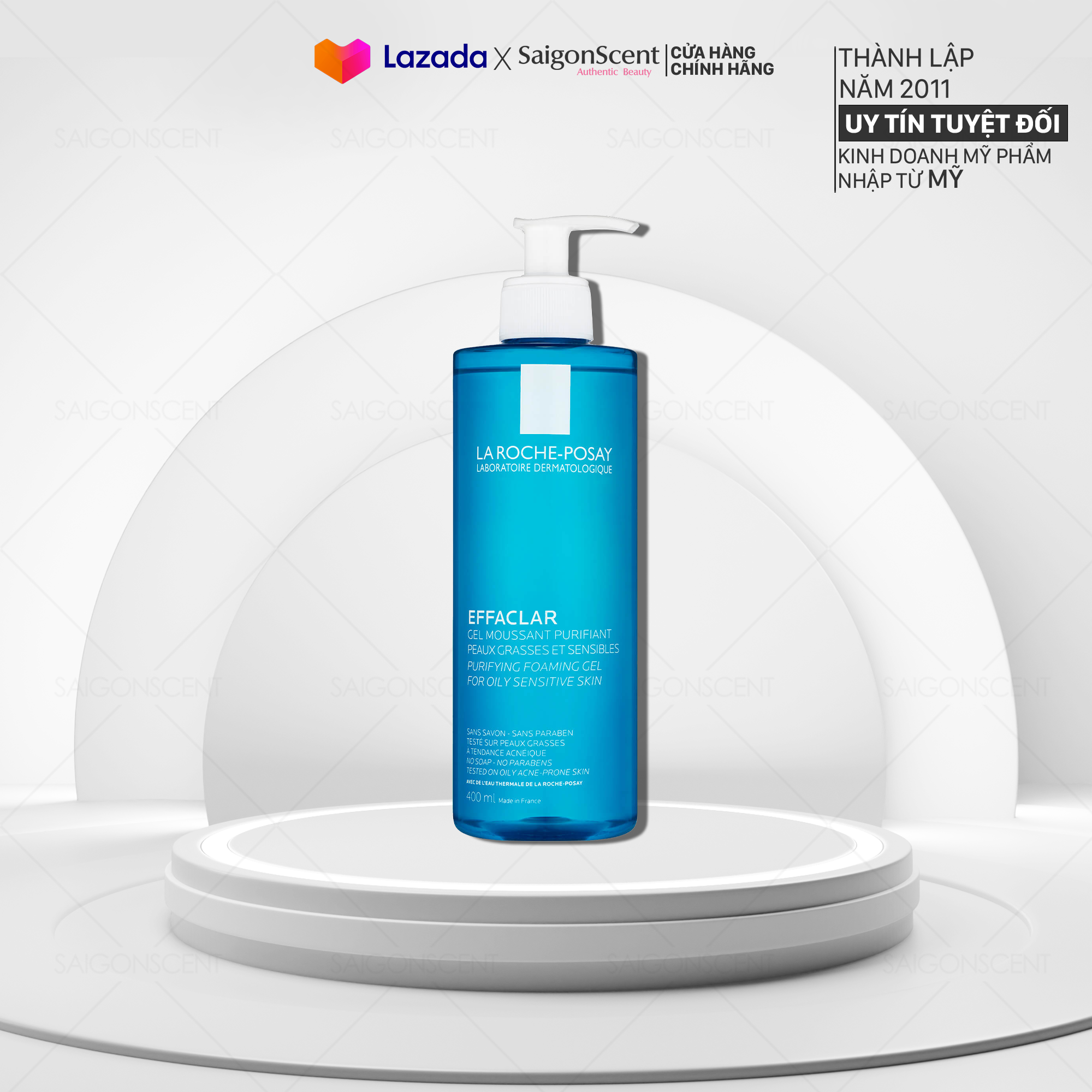[HCM]Sữa Rửa Mặt La Roche-Posay Effaclar Gel Moussant ( 400mL )
