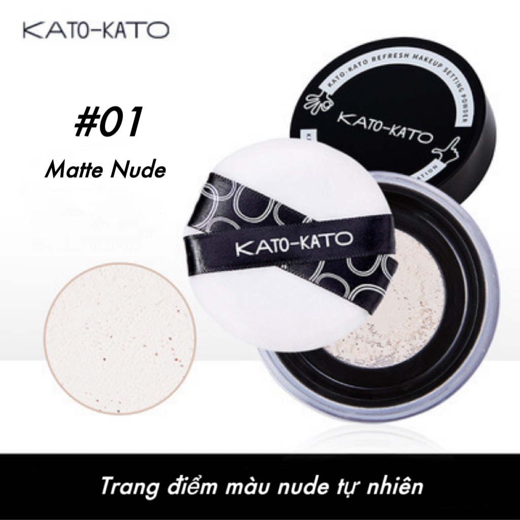 Phấn phủ bột KATO kiềm dầu mỏng nhẹ che khuyết điểm KATO01