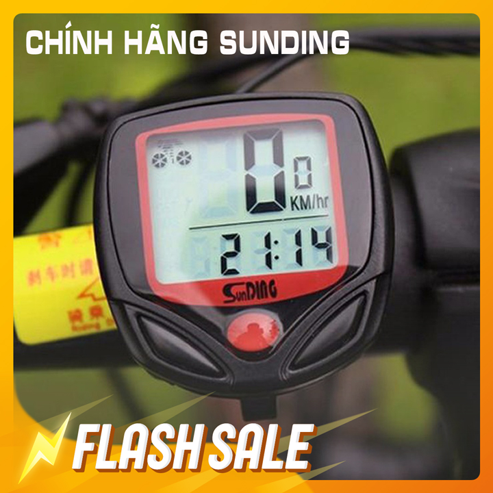 Đồng Hồ Đo Tốc Độ Xe Đạp Thể Thao Có Dây Sunding SD548B