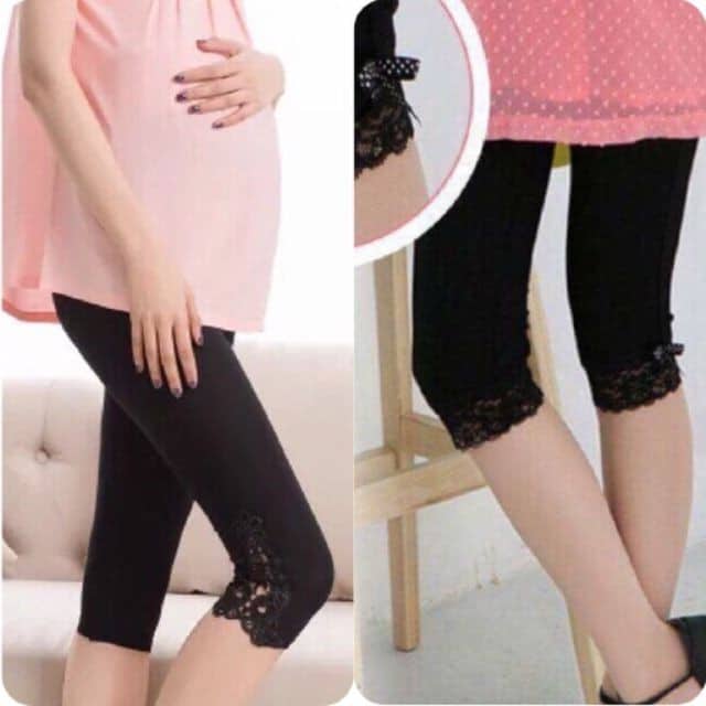 Quần legging lửng dành cho bà bầu