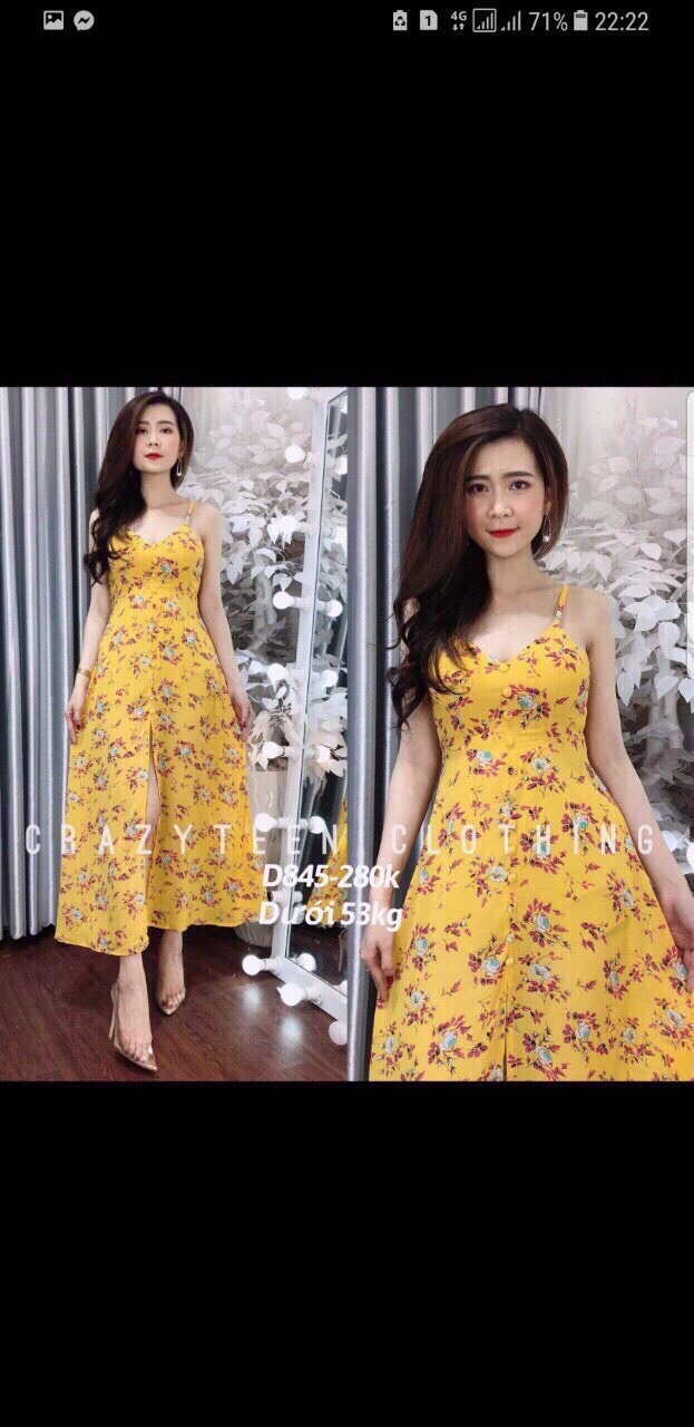 [HCM]MAXI 2 DAYA CÓ MÚT NGỰC XẺ TÀ CHO MÙA HÈ QC
