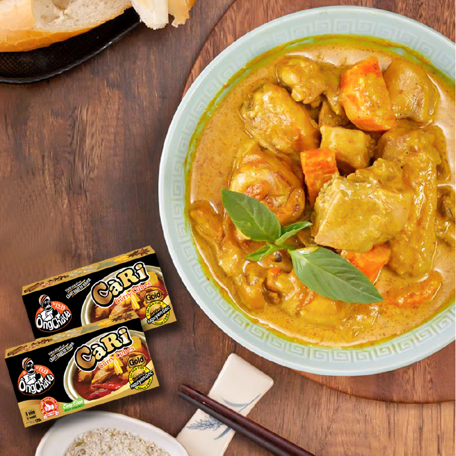 Ong Cha Va Curry cubes Gold 120g