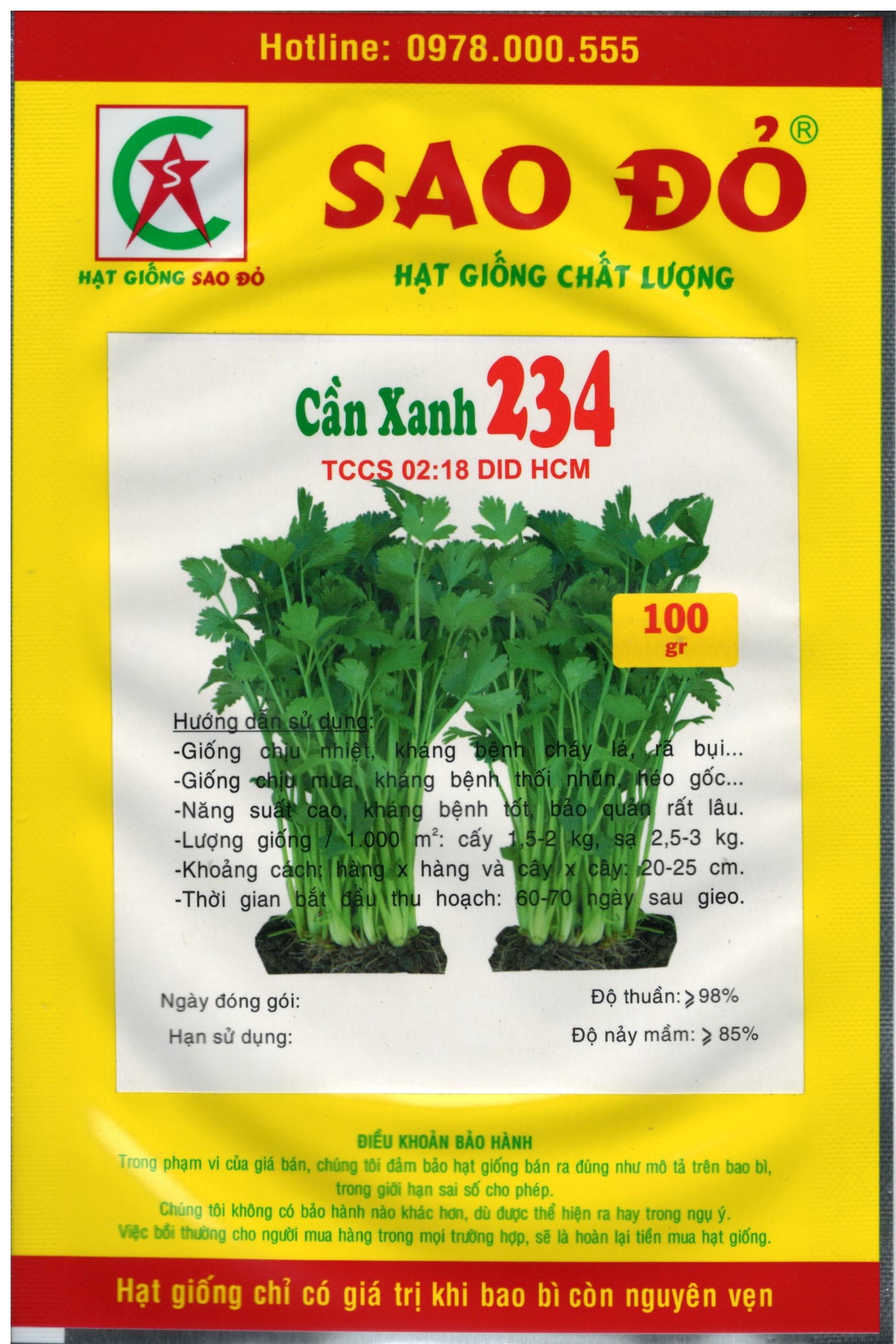 [HCM]hạt giống đậu đũa 522 gói 10 gr