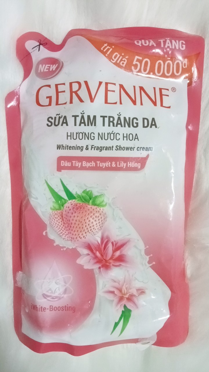 Sữa tắm trắng da hương nước hoa gervenne 450g