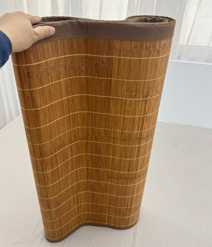 Chiếu trúc chiếu tre mộc chiếu trúc gập đôi mặt vân gỗ viền lụa đủ cỡ nằm mát lạnh