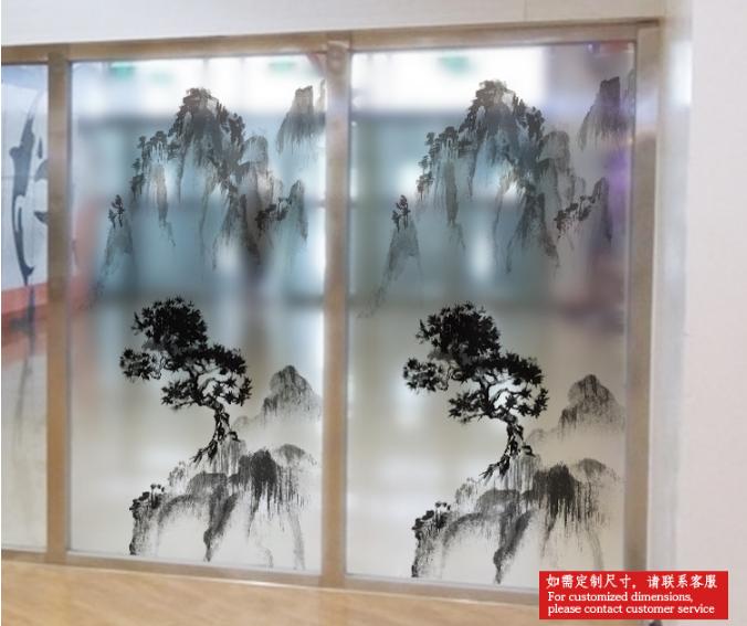 [HCM]Decal Dán Kính Cao Cấp - Núi lớn là cây ĐẠI THỤ ( 60 X116 )-DK1053