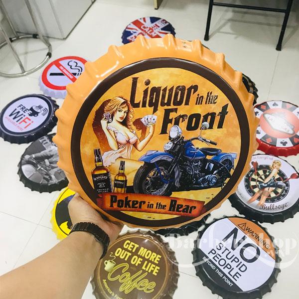 Nắp Bia Trang Trí Tiệm