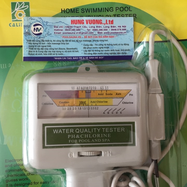 Máy đo nồng độ Clo - Ph nước hồ bơi , Bút test Clo - Ph