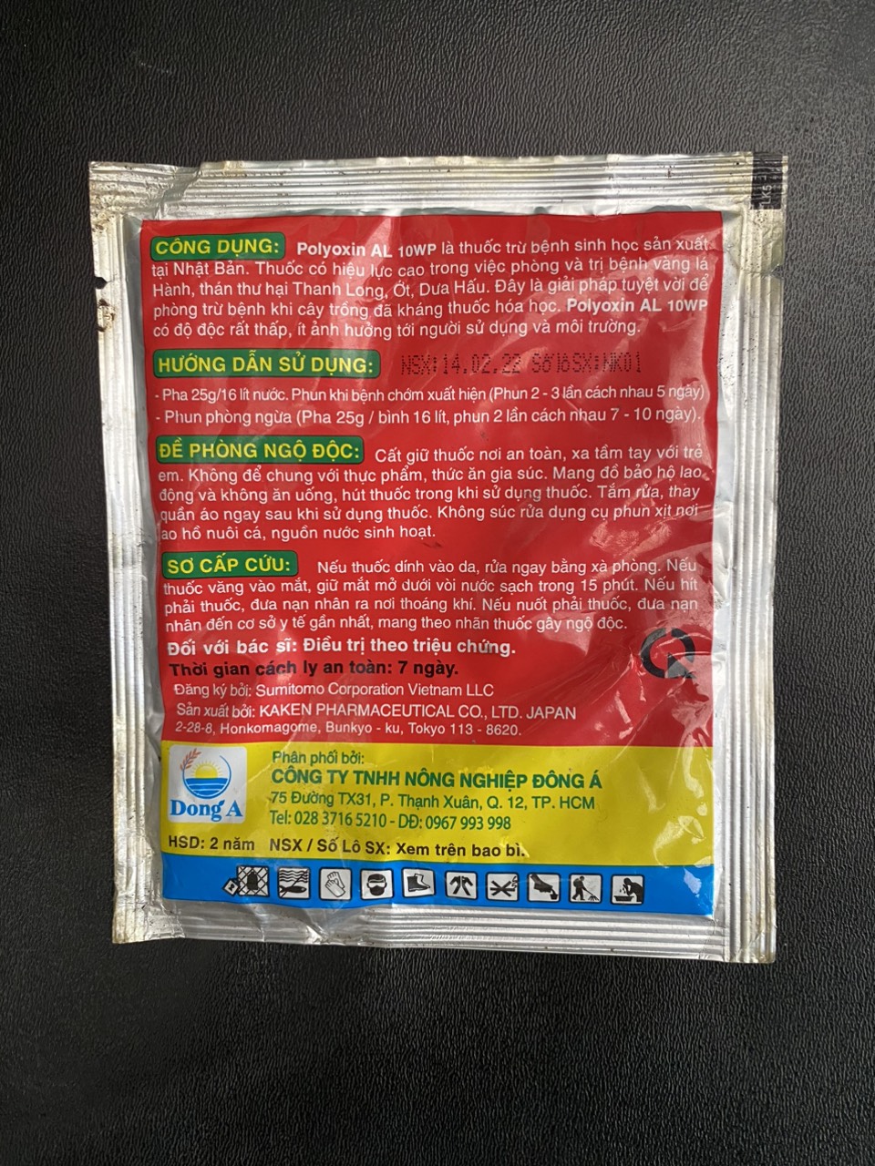 THUỐC TRỪ THÁN THƯ POLYOXIN AL 10WP