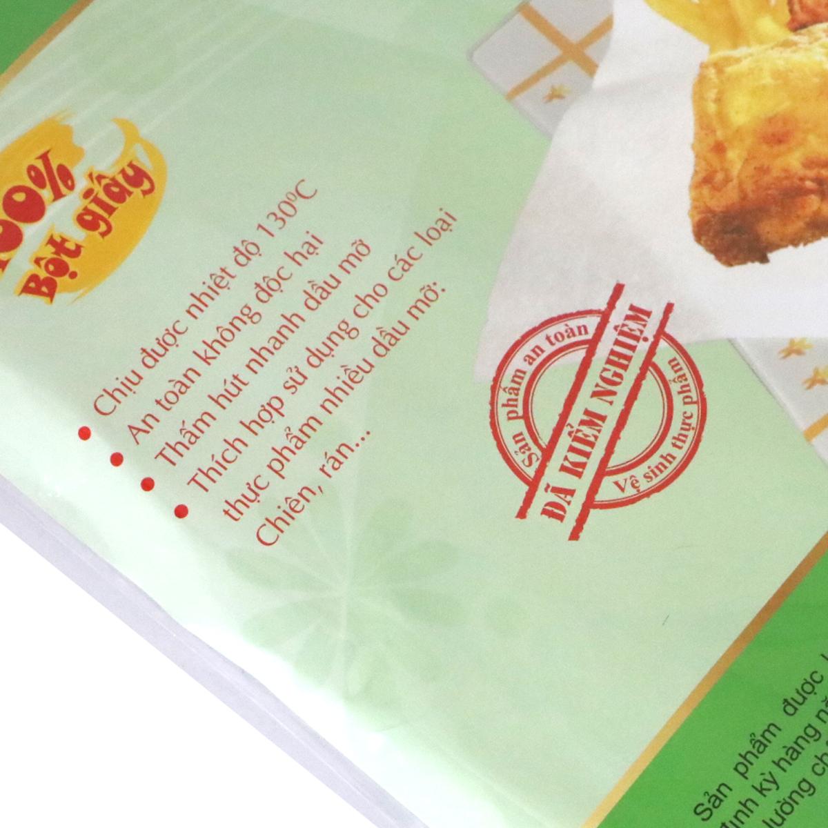 GIẤY THẤM DẦU MỠ 24 X 25CM  20 TỜ