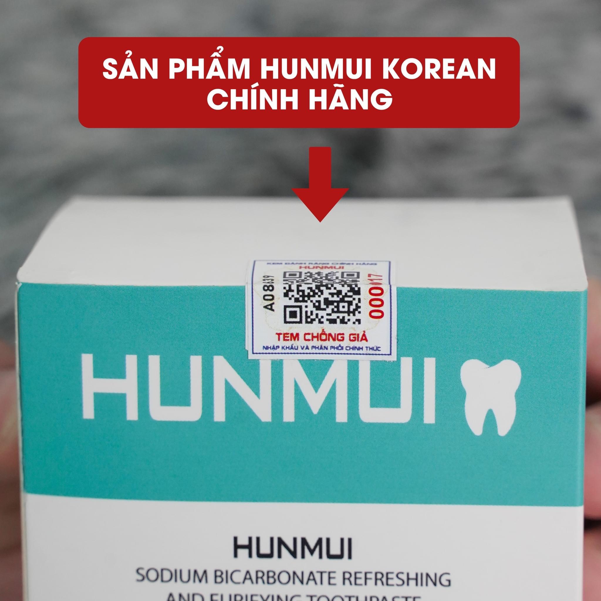 Kem Đánh Răng Hunmui ( CHÍNH HÃNG- CÓ HỘP ) - Kem Đánh Răng Thơm, Trắng Răng-Vệ Sinh Răng Miệng, Hết Hôi Miệng
