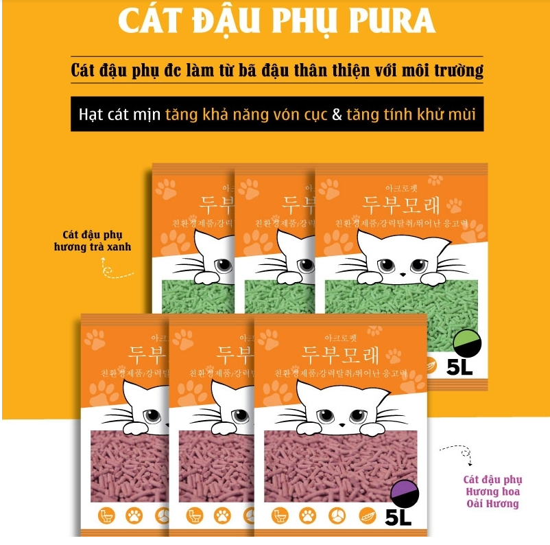 Cát Vệ Sinh ACROPET Cho Mèo 5L (2Kg)