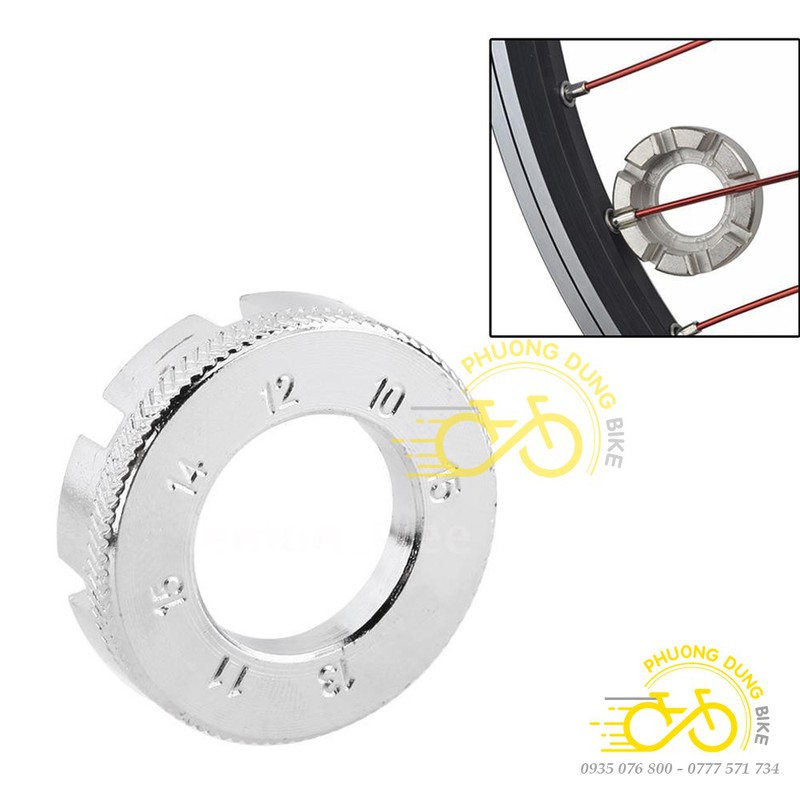 Dụng cụ cân rút căm vành xe đạp - Màu Bạc