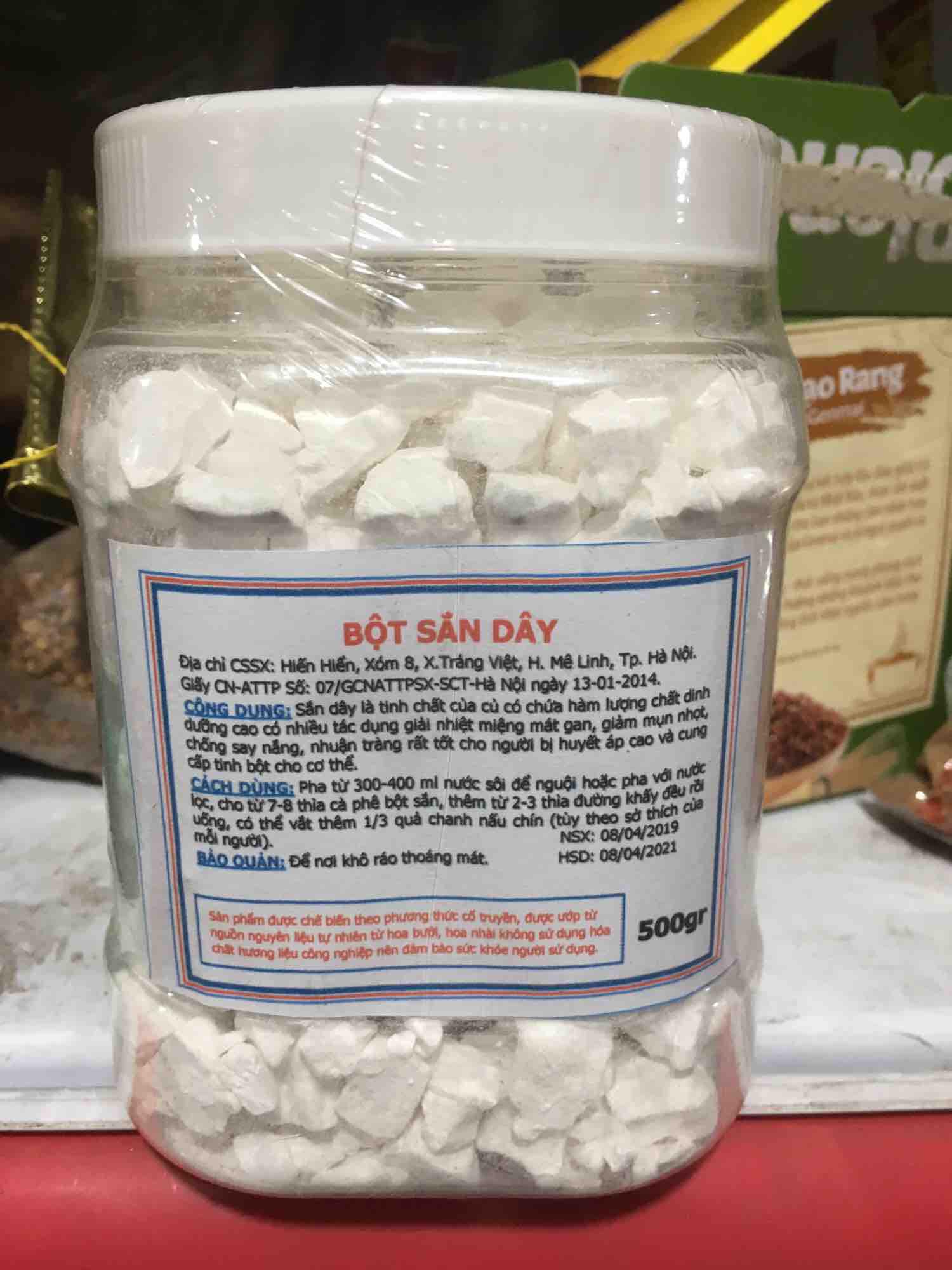 Bột sắn dây Hà Nội hũ 500g