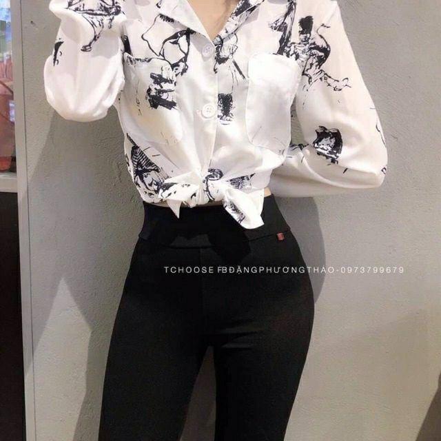 Quần legging nữ lưng cao nâng mông gc
