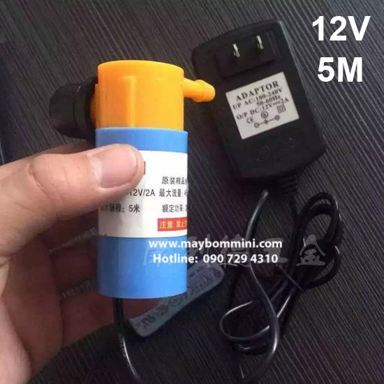 [HCM]Bơm chìm mini 12V 5M kèm nguồn điện