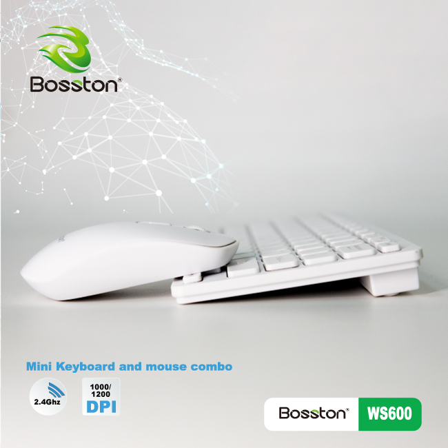 COMBO PHÍM CHUỘT KHÔNG DÂY MINI BOSSTON WS600