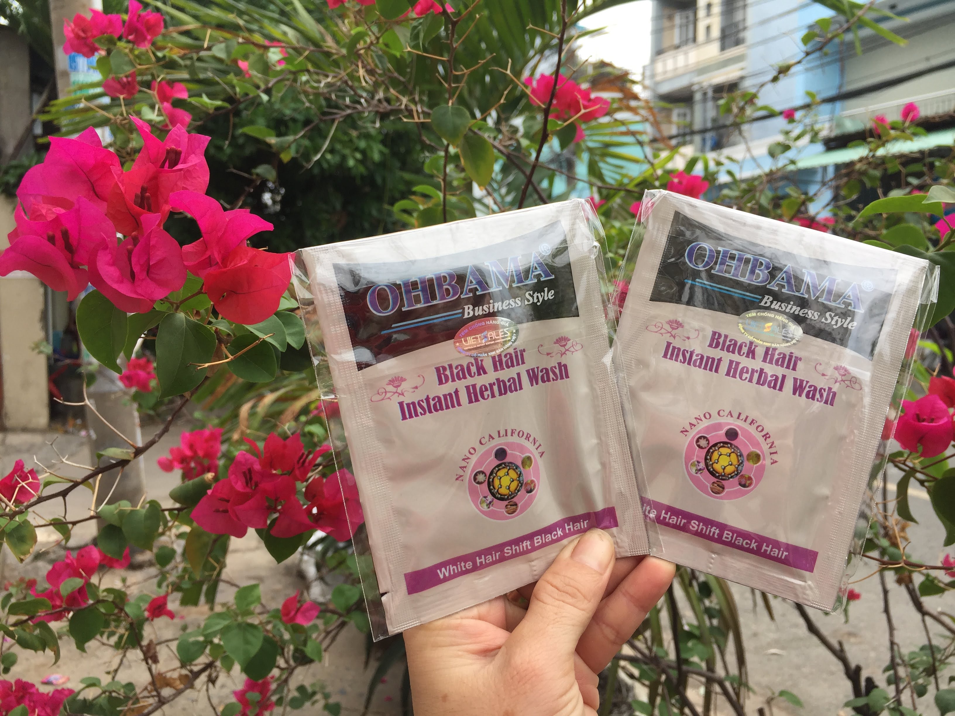 Combo 2 gói dầu gội là đen Thảo dược OHBAMA 40 ml