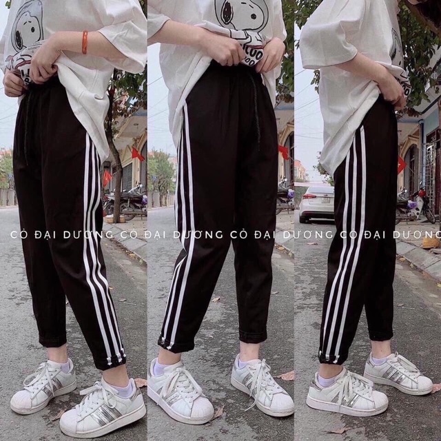 Quần baggy 3 sọc chất umi