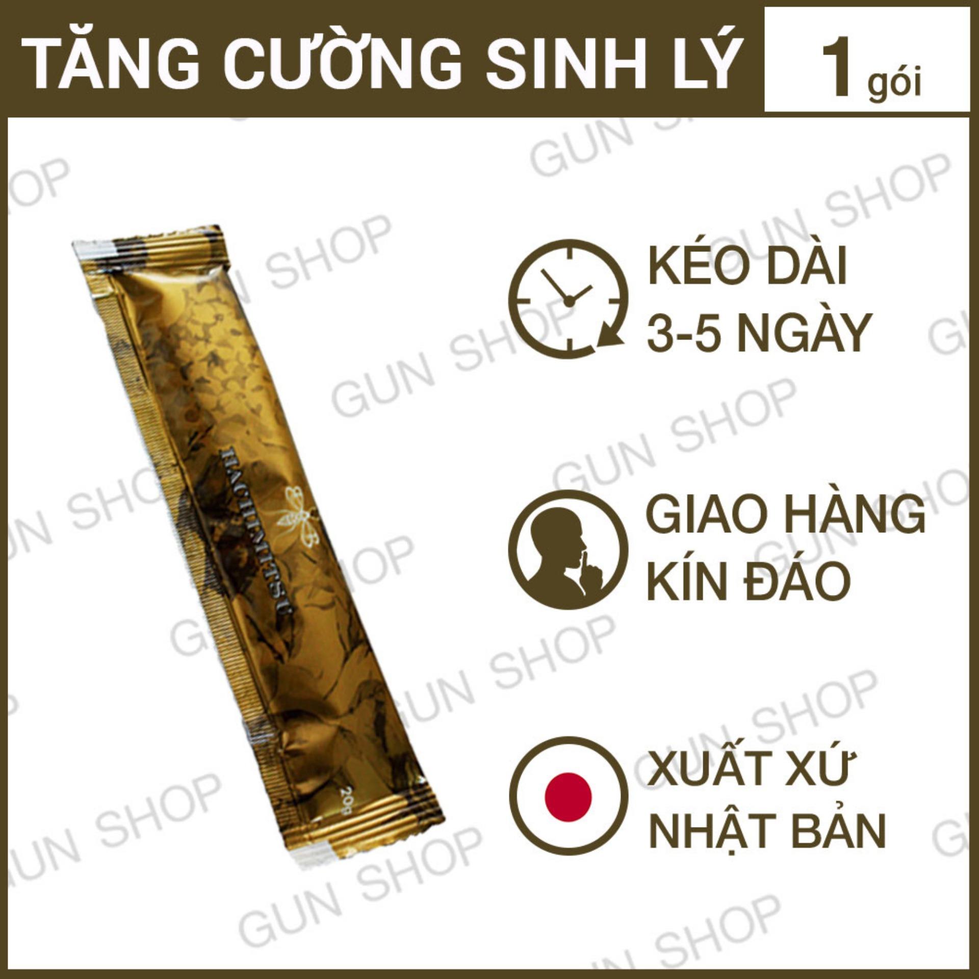 Tinh Chất Nhật Bản HACHIMITSU Tăng Cường Sinh Lực Đàn Ông, Kéo Dài Thời Gian Quan Hệ, Hỗ Trợ Cương Cứng ( 1 gói ) - Gunshop nhập khẩu