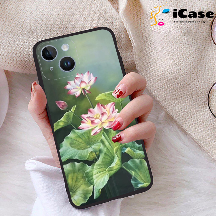 Ốp lưng iPhone 14 viền dẻo TPU BST Sen