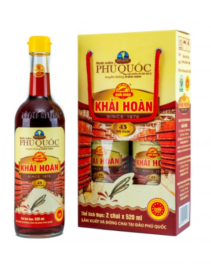Nước mắm Khải hoàn cặp chai 520ml 43 độ đạm