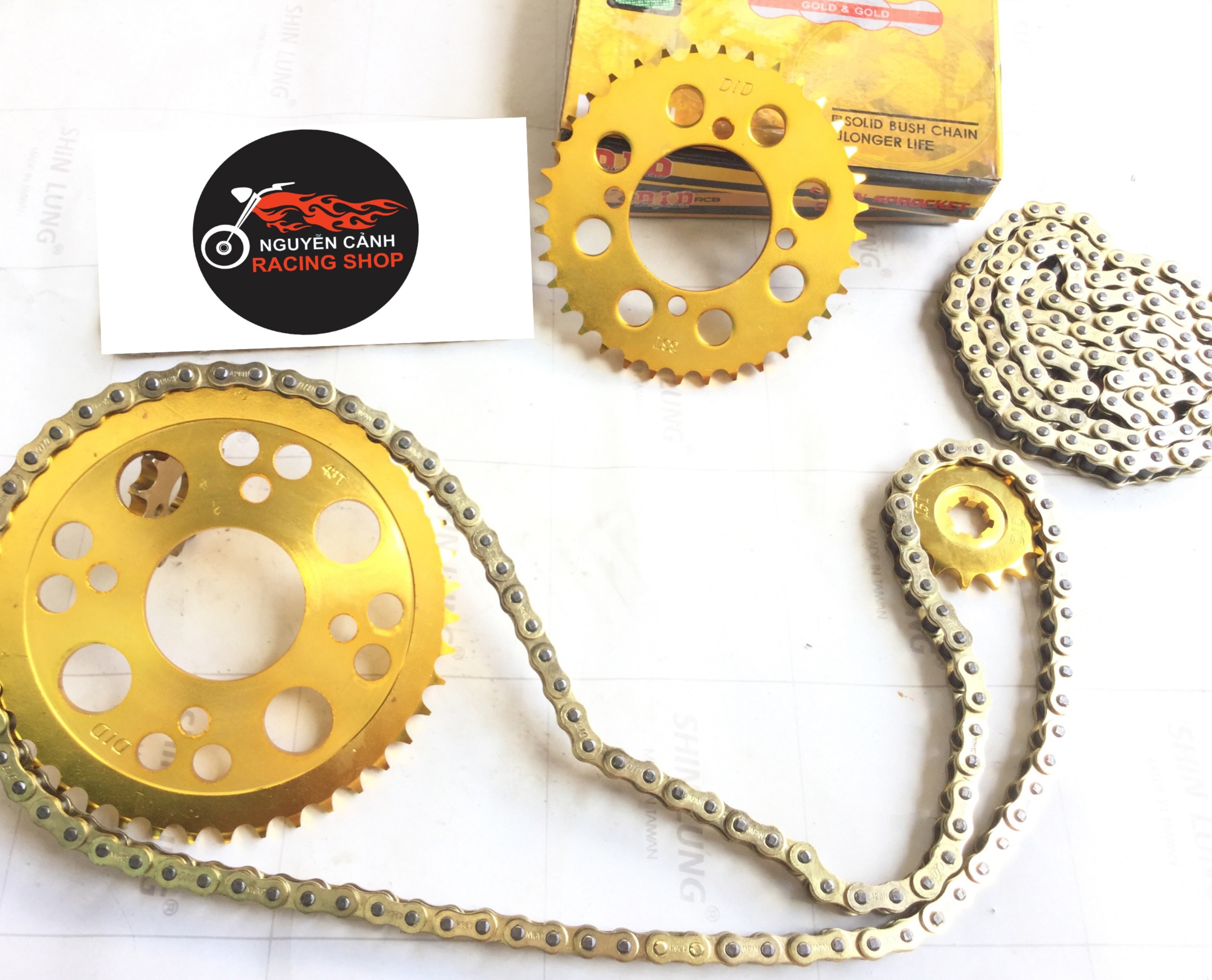 Nhông sên dĩa vàng exciter 135