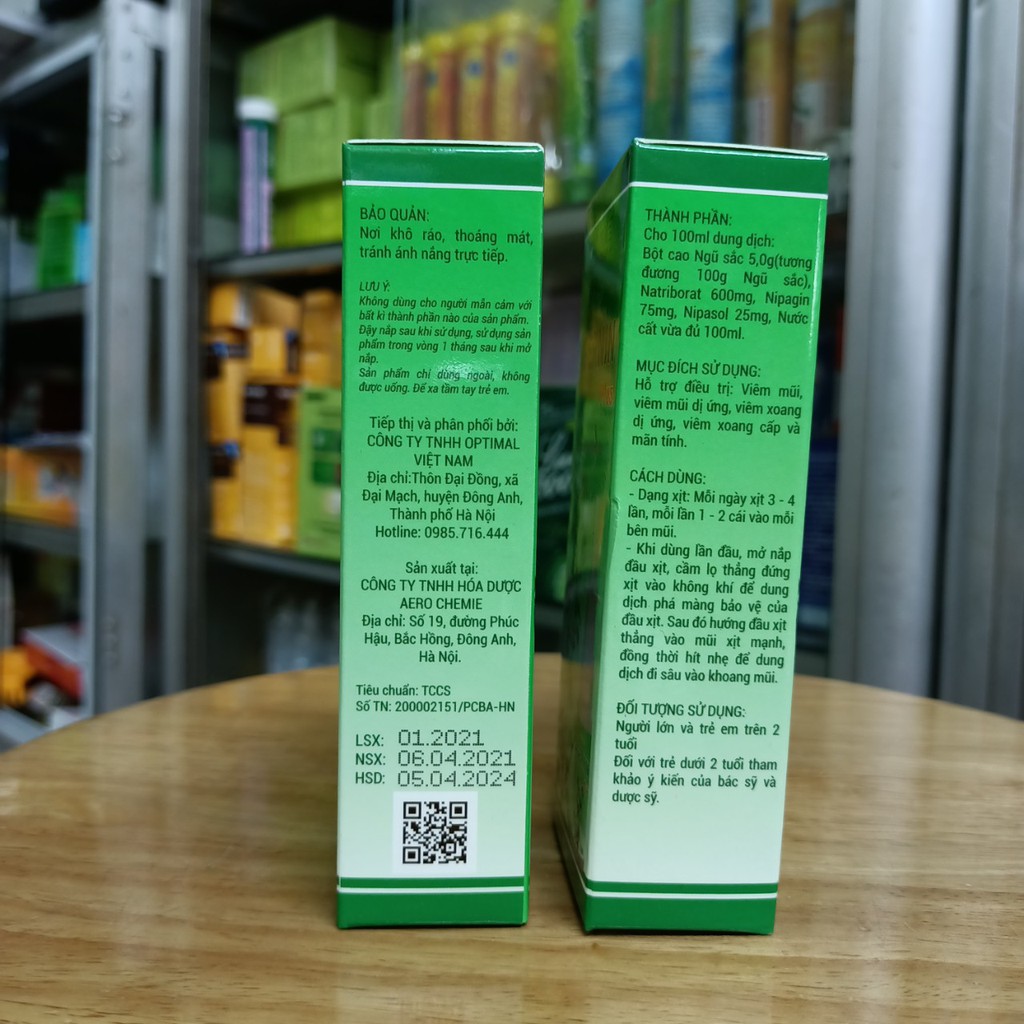 Xịt mũi Agernin plus hoa ngũ sắc