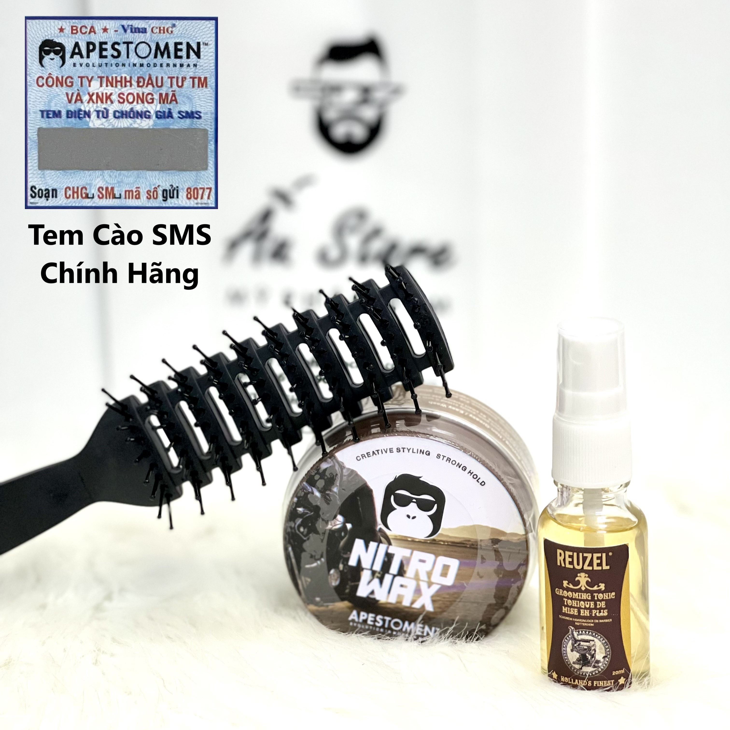Sáp vuốt tóc Nitro Wax (Tem SMS) + Quà Tặng cao cấp
