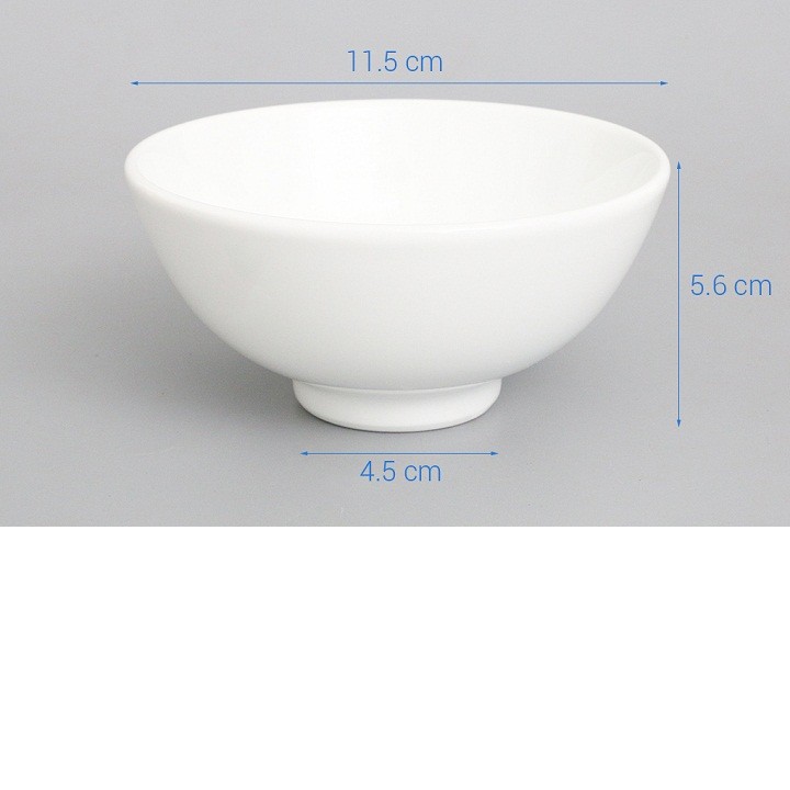 Combo 10 Chén sứ trắng 11 cm