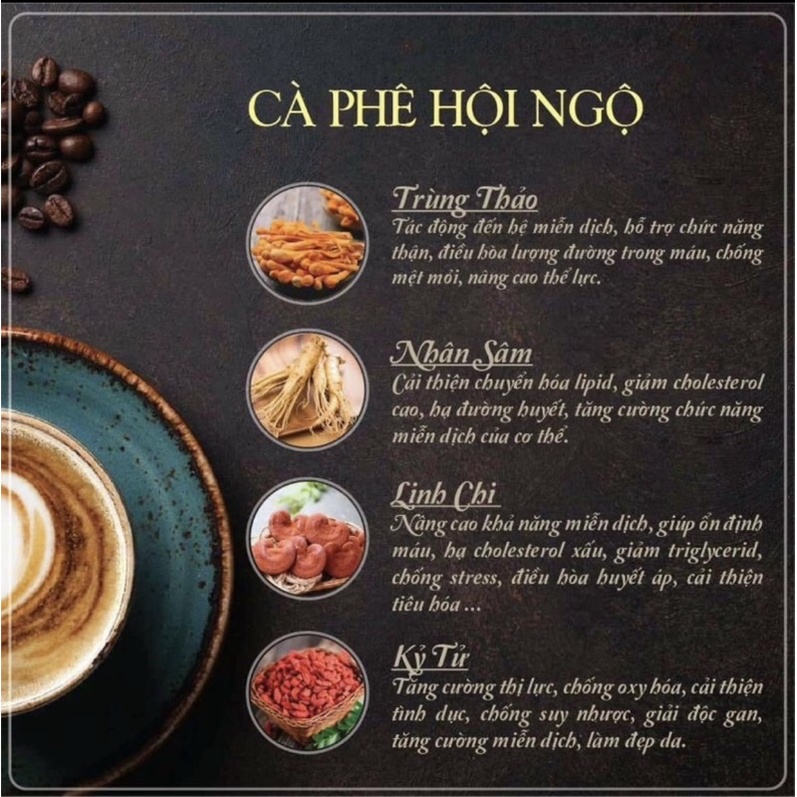 Cà phê trùng thảo 15 gói (Cordy Cafe) Thiên Sư