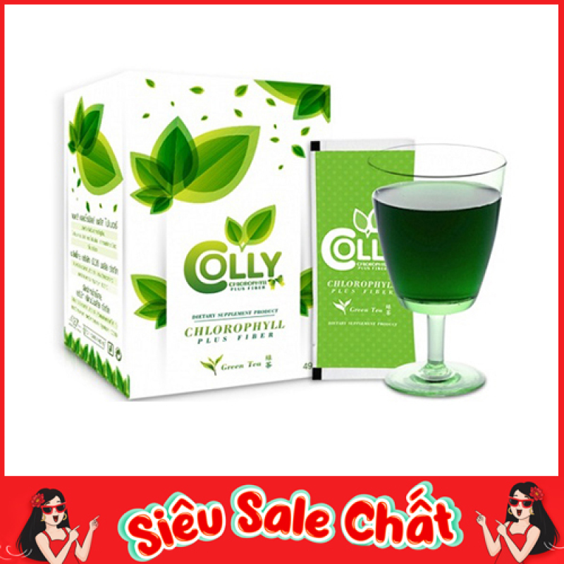 Trà xanh thảo dược ġiảm câņ Colly Chlorophyll Plus Fiber nhập khẩu