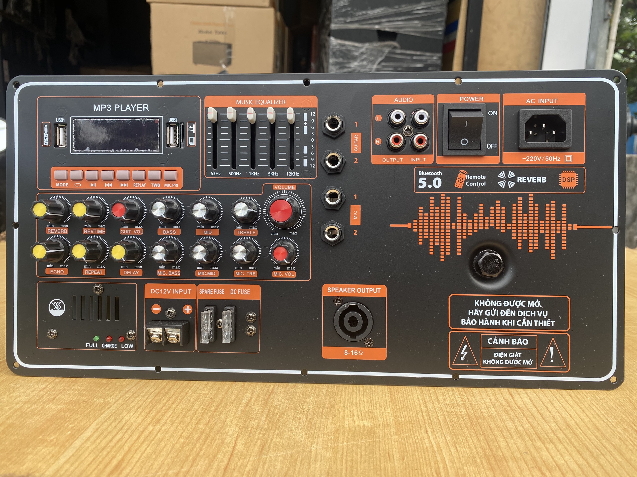 MẠCH LOA KÉO CÔNG SUẤT LỚN CÓ EQ Equalizer KST