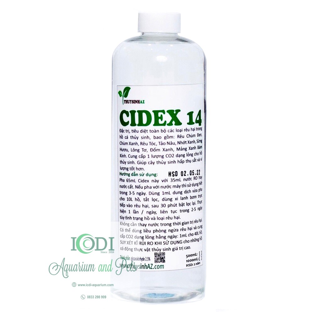 Diệt Rêu Hại Thủy Sinh CIDEX 14