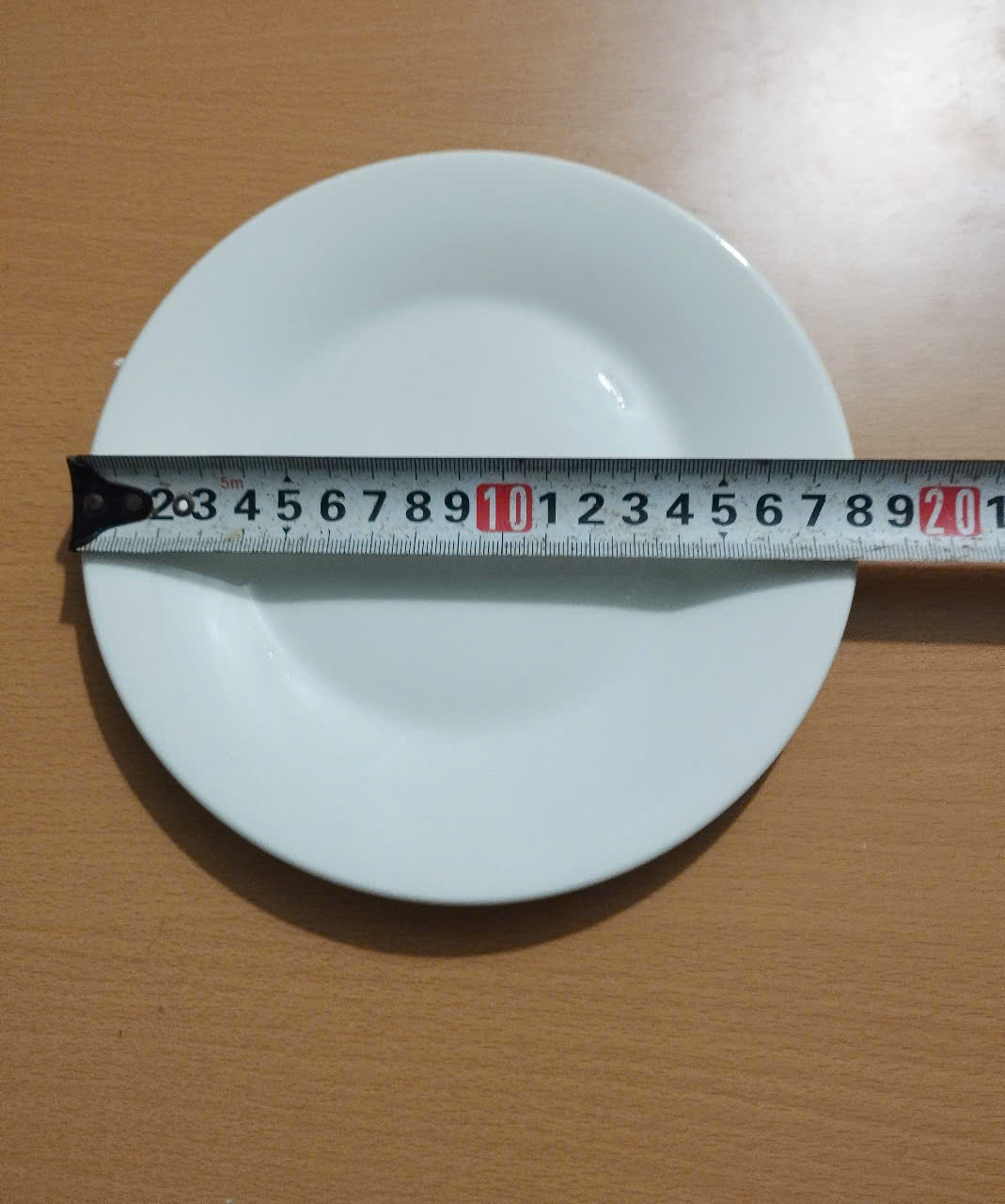 Dĩa sứ tròn cạn trắng 12.5cm , 15cm , 18cm, 20cm , 22.5cm, 25cm - Mua 4 cái tặng 1 cái cùng loại