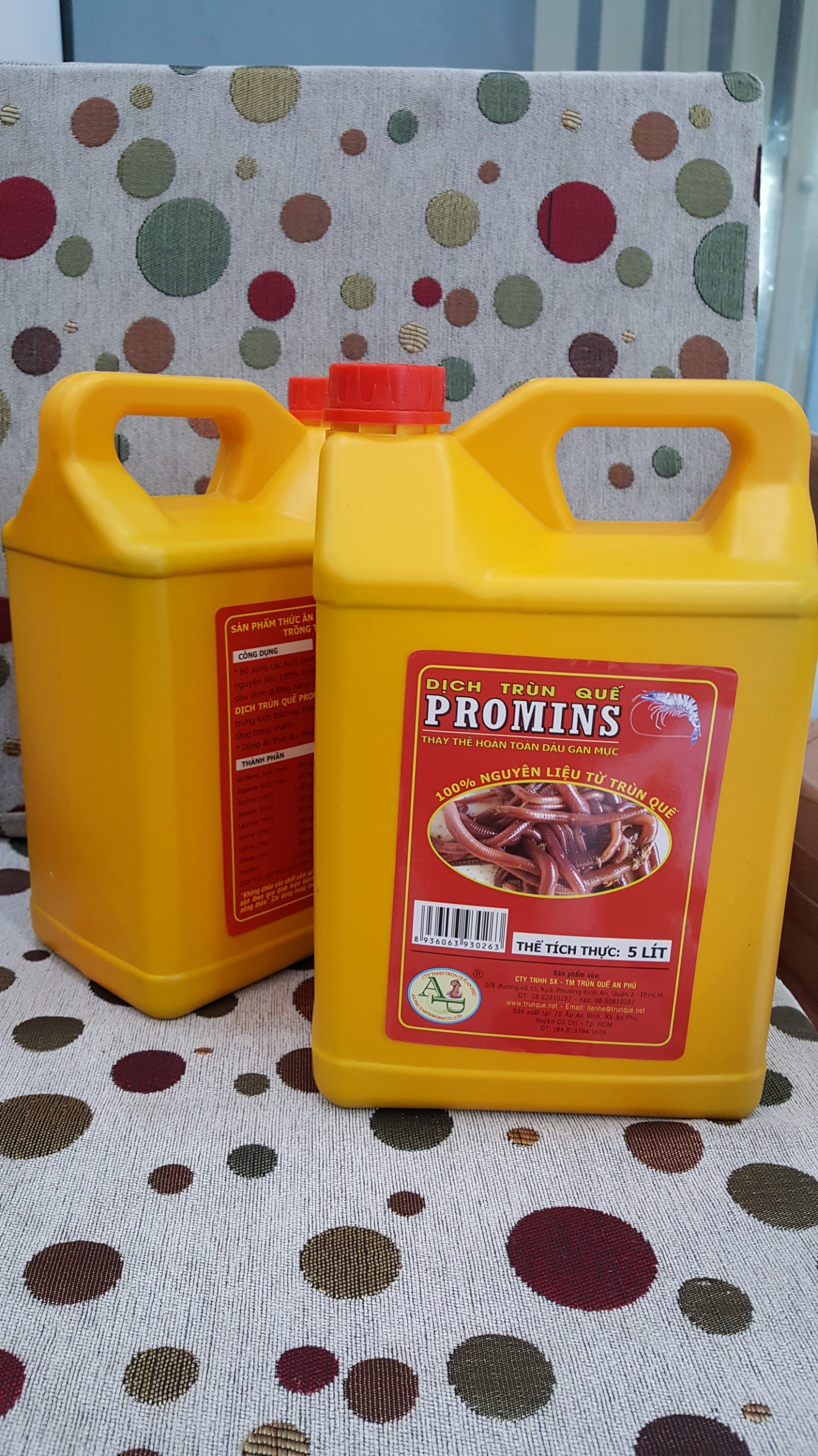 Dịch trùn quế promins dùng cho cá tra can 5 lit