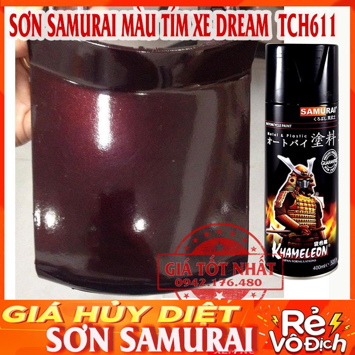SƠN SAMURAI MÀU TÍM DREAM TCH611 - LÊN MÀU CHUẨN ZIN