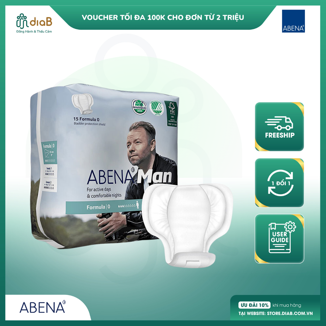 Băng vệ sinh Nam Abena Man Formula (15 miếng)