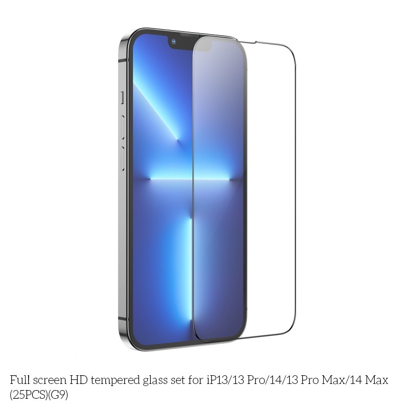 Kính cường lực full màn hình Hoco G9 cho iPhone từ 6 đến 16 Pro Max (Đen) - Phụ Kiện 1986