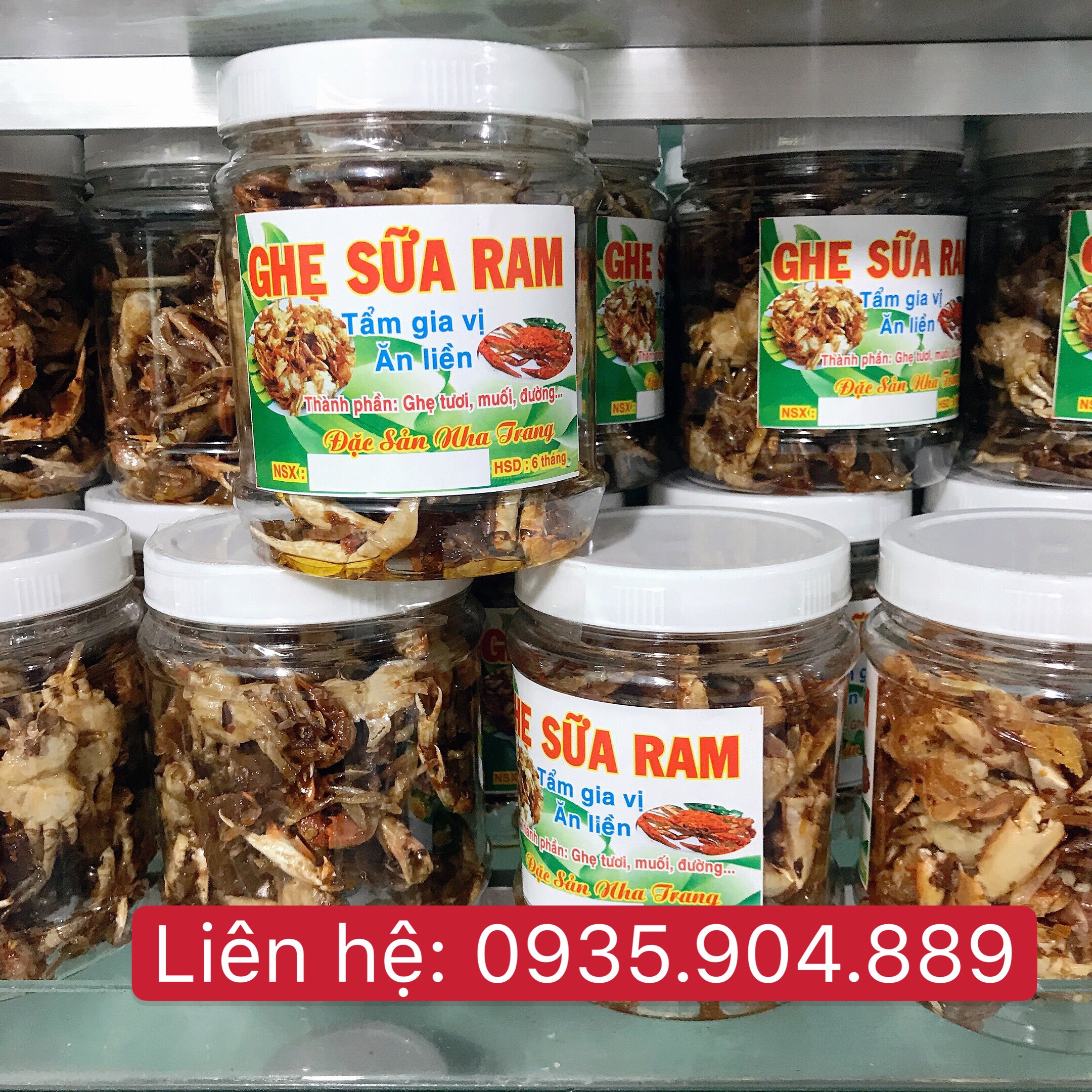 ghẹ sữa ram hũ 200gr