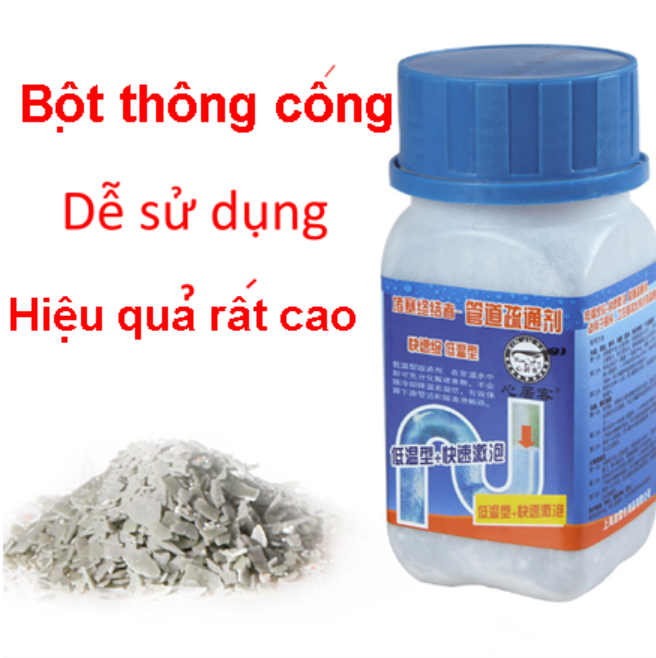 Bột Thông Cống Thông Bồn Cầu Cực Mạnh - Bột Chống Tắc Nghẽn, Bảo Dưỡng Các Đường Ống Nước