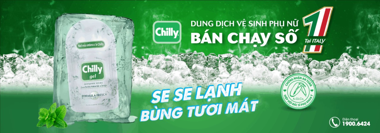 Chilly Dung Dịch Vệ Sinh Phụ Nữ -  Chilly Gel (Nhập Khẩu Từ Ý)
