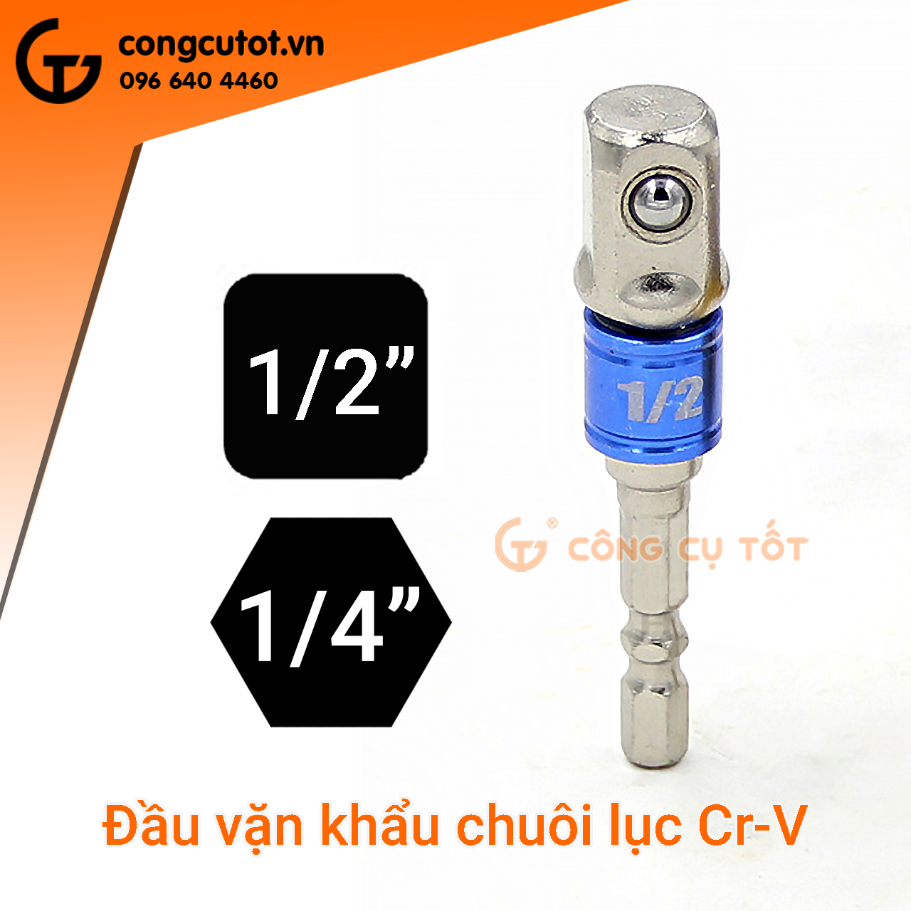 Đầu chuyển vặn khẩu cho máy khoan chuôi lục