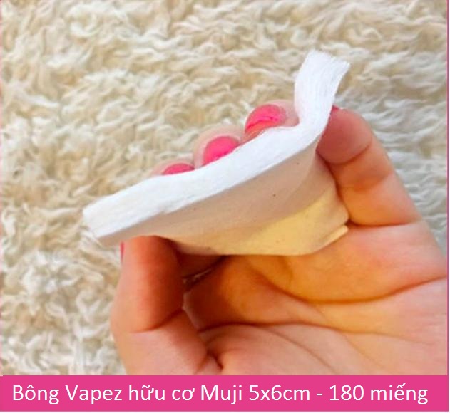 Set Bông Cotton Muji Nhật Tinh Khiết