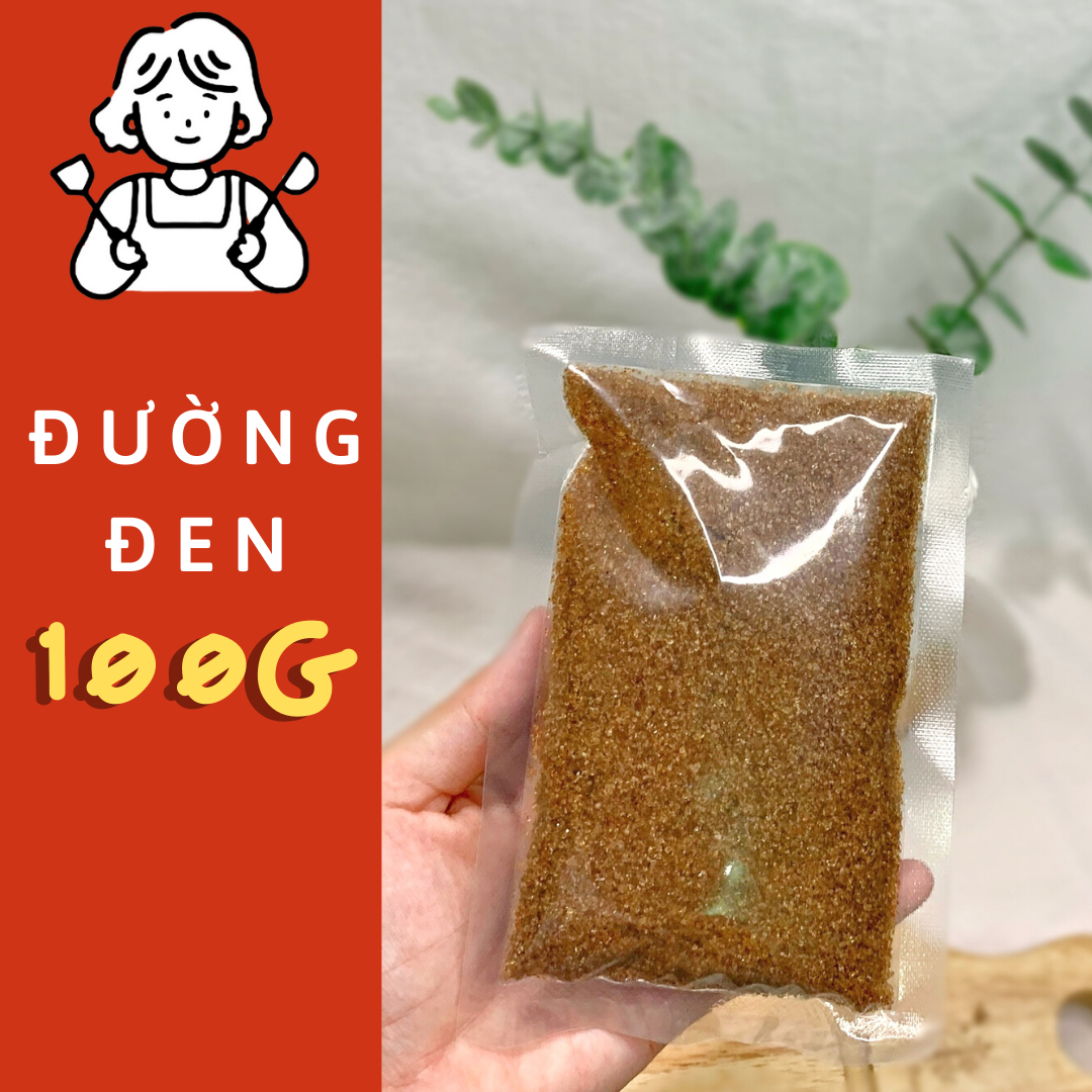 Đường đen lẻ 100g - up mì đê