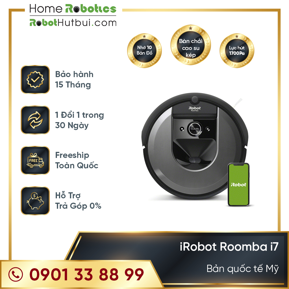 [Trả góp 0%]iRobot Roomba Combo i5 (hút bụi kết hợp lau nhà iRobot mới)