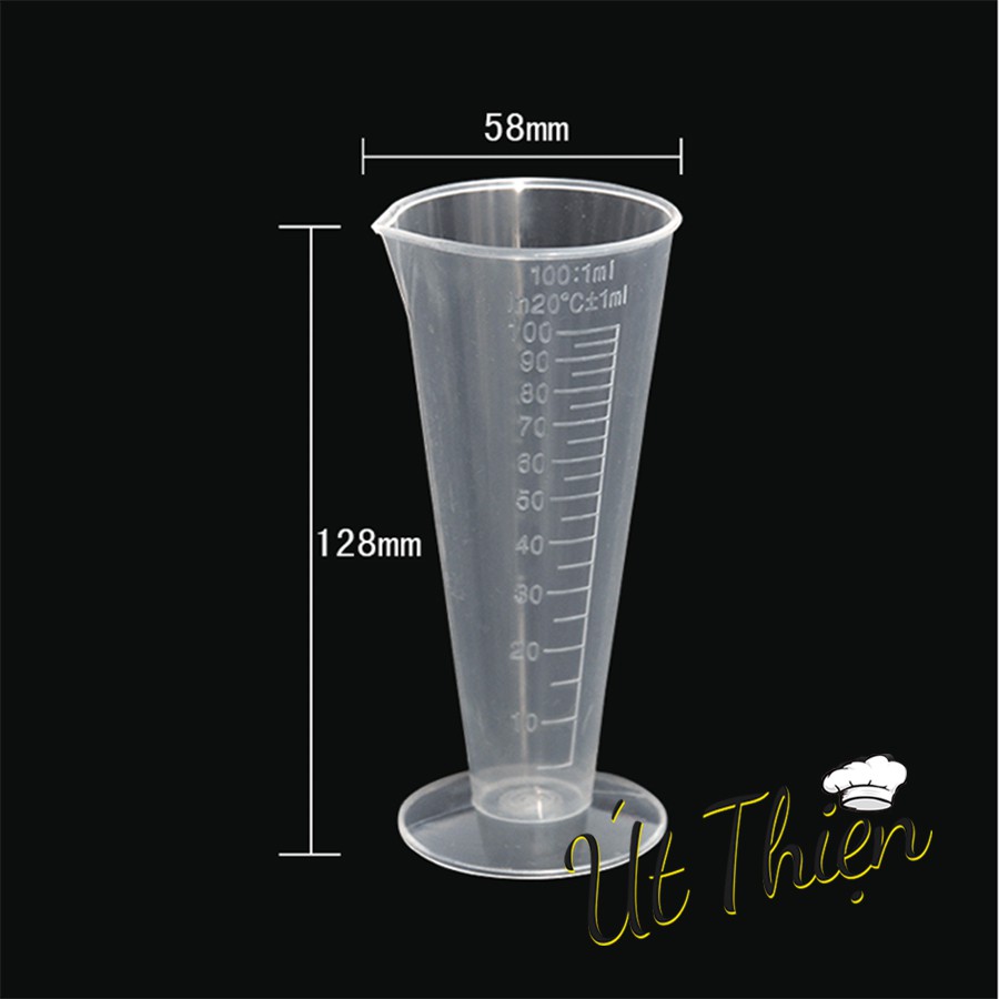 Ca Cốc Nhựa Đong Phễu Có Định Lượng Nhựa 50ml-100ml