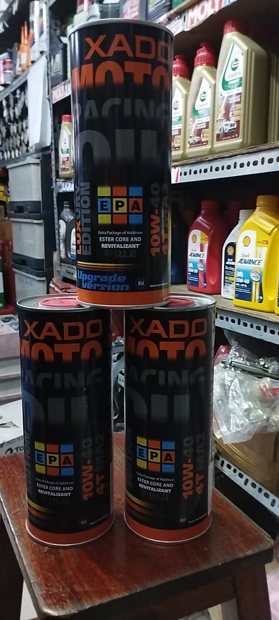Nhớt XADO Racing 10w-40 4T MA2 .22.2